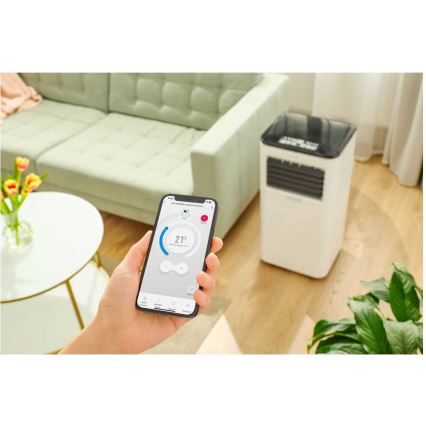Sencor - Aire acondicionado móvil inteligente 3en1 con accesorios completos 805W/230V 8000 BTU Wi-Fi + control remoto