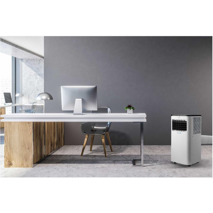 Sencor - Aire acondicionado móvil inteligente 3en1 con accesorios completos 805W/230V 8000 BTU Wi-Fi + control remoto