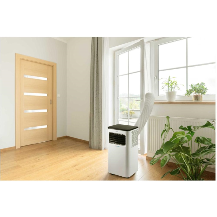 Sencor - Aire acondicionado móvil inteligente 3en1 con accesorios completos 805W/230V 8000 BTU Wi-Fi + control remoto