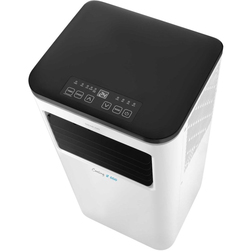 Sencor - Aire acondicionado móvil inteligente 3en1 con accesorios completos 805W/230V 8000 BTU Wi-Fi + control remoto