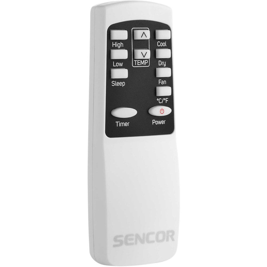 Sencor - Aire acondicionado móvil inteligente 3en1 con accesorios completos 805W/230V 8000 BTU Wi-Fi + control remoto
