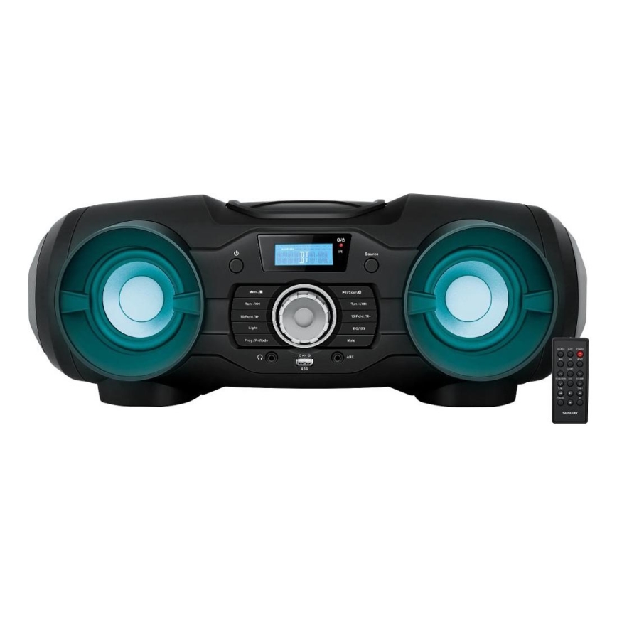 Sencor - Altavoz multimedia 48W/230V/8xD + control remoto