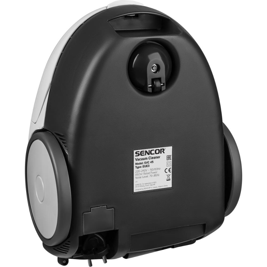 Sencor - Aspiradora con bolsa 1,5 l 850W/230V blanco