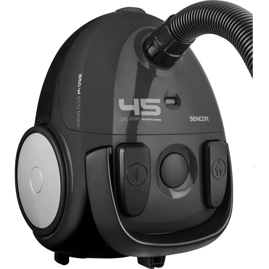 Sencor - Aspiradora con bolsa 1,5 l 850W/230V negro