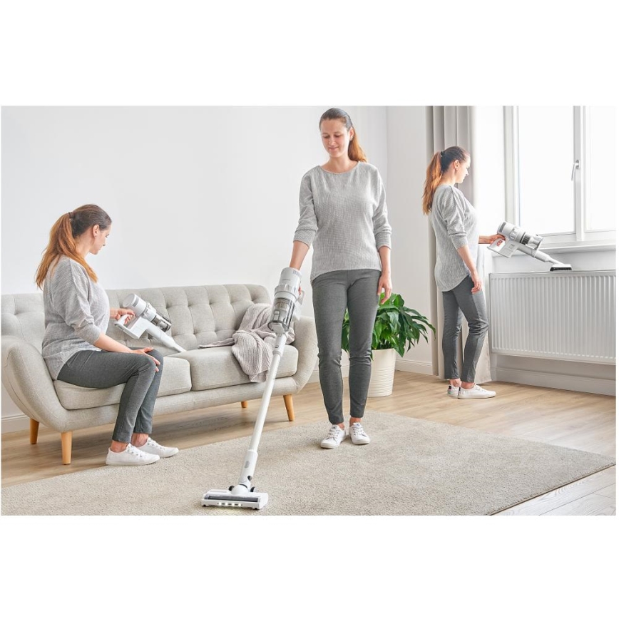 Sencor - Aspiradora escoba sin cable 2en1 250W/2200 mAh blanco