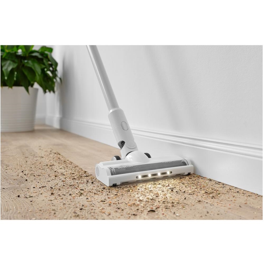 Sencor - Aspiradora escoba sin cable 2en1 250W/2200 mAh blanco