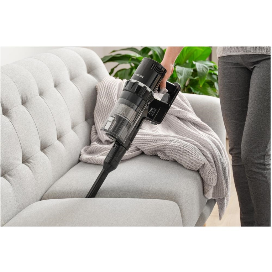 Sencor - Aspiradora escoba sin cable 2en1 250W/2200 mAh negro