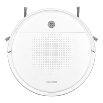 Sencor - Aspiradora robótica con fregona 2en1 18W/1500 mAh blanco + control remoto