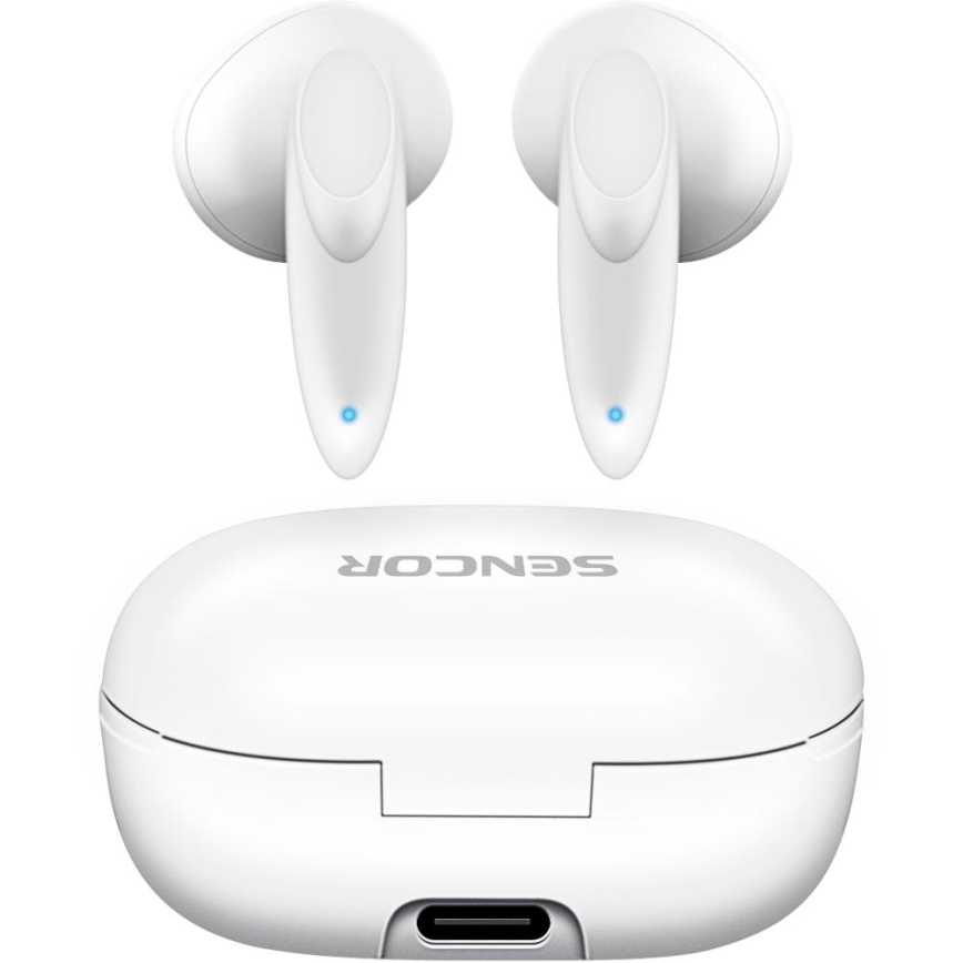 Sencor - Auriculares inalámbricos IPX4 blanco