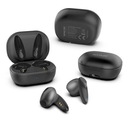 Sencor - Auriculares inalámbricos IPX4 negro