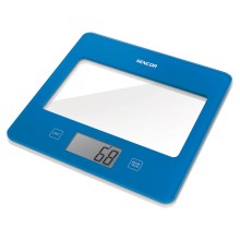 Sencor - Balanza de cocina digital 1xCR2032 azul