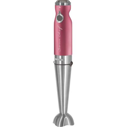 Sencor - Batidora de mano 4en1 1200W/230V acero inoxidable/rosa