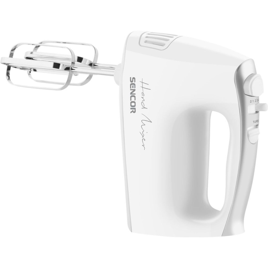 Sencor - Batidora de mano con accesorios 500W/230V blanco