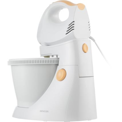 Sencor - Batidora de mano con bol giratorio 500W/230V blanco