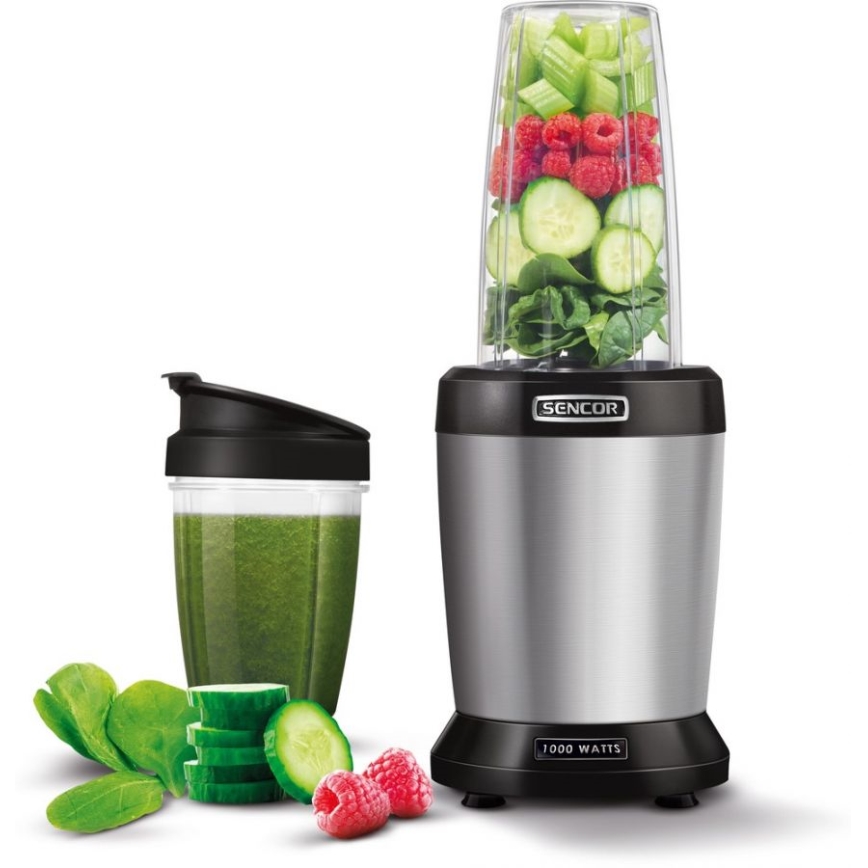 Sencor - Batidora de vaso 1000W/230V plata