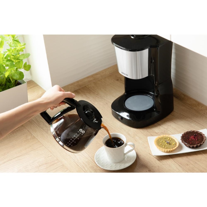 Sencor - Cafetera de goteo 1,25 l 1000W/230V
