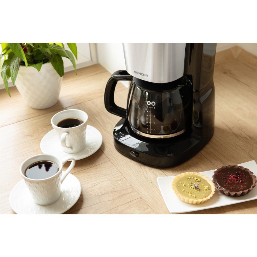 Sencor - Cafetera de goteo 1,25 l 1000W/230V