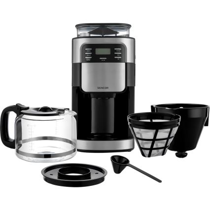 Sencor - Cafetera de goteo 1,5 l con pantalla LCD 900W/230V