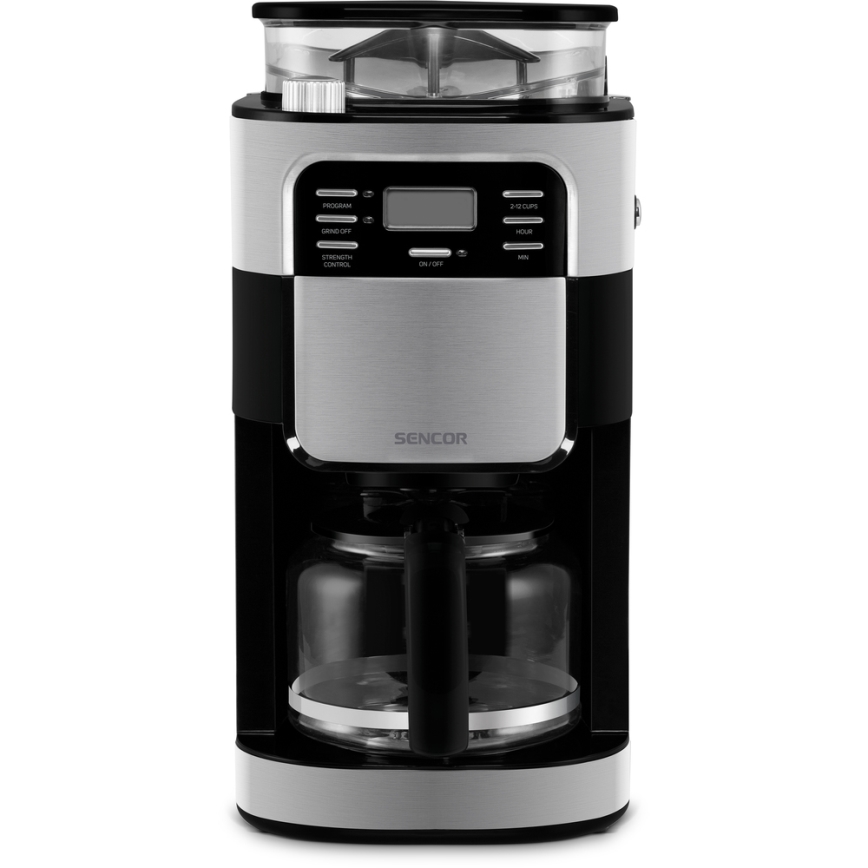 Sencor - Cafetera de goteo 1,5 l con pantalla LCD 900W/230V