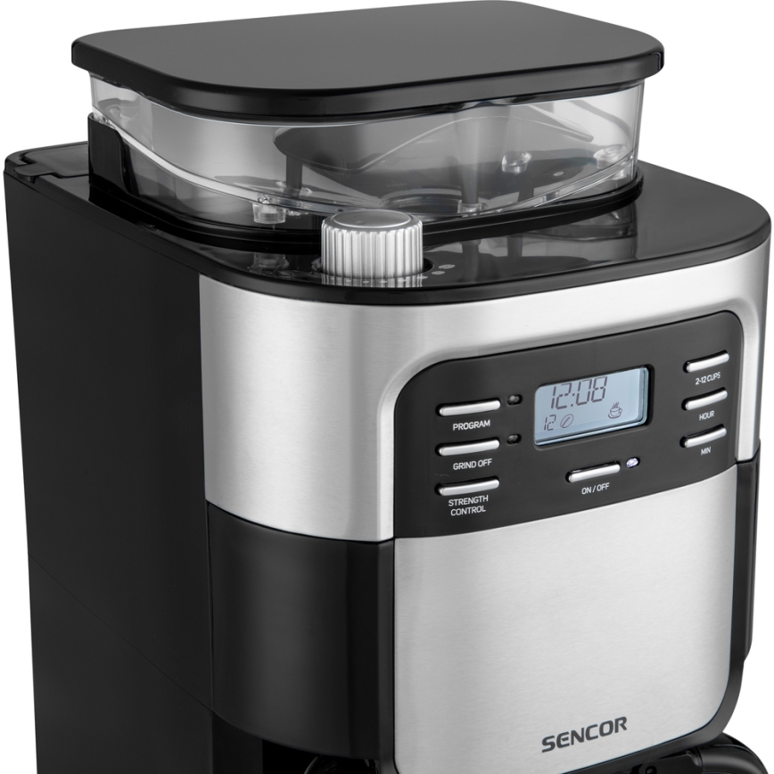 Sencor - Cafetera de goteo 1,5 l con pantalla LCD 900W/230V