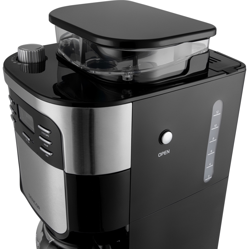 Sencor - Cafetera de goteo 1,5 l con pantalla LCD 900W/230V
