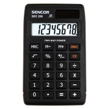 Sencor - Calculadora de bolsillo 1xLR1130 negro