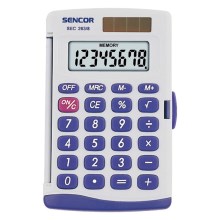 Sencor - Calculadora de bolsillo 1xLR41 blanco/azul