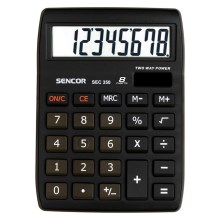 Sencor - Calculadora de mesa 1xLR1130 negro