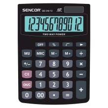 Sencor - Calculadora de mesa 1xLR1130 negro
