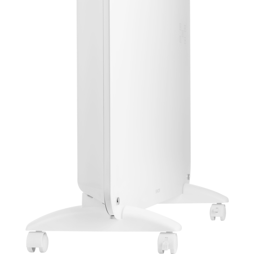 Sencor - Calentador de convección con pantalla LCD 750W/1500W/230V Wi-Fi Tuya IP24 blanco + mando a distancia