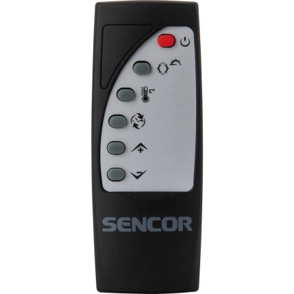Sencor - Calentador de convección con pantalla LCD 750W/1500W/230V Wi-Fi Tuya IP24 blanco + mando a distancia
