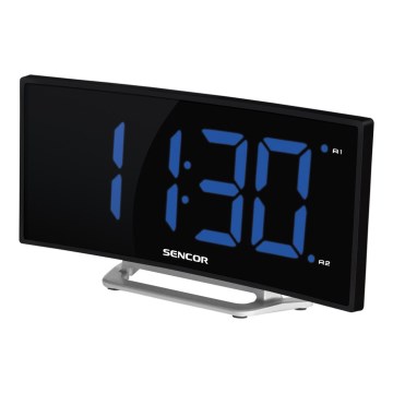 Sencor - Despertador con pantalla LED 1,5W/1xCR2032/5V negro