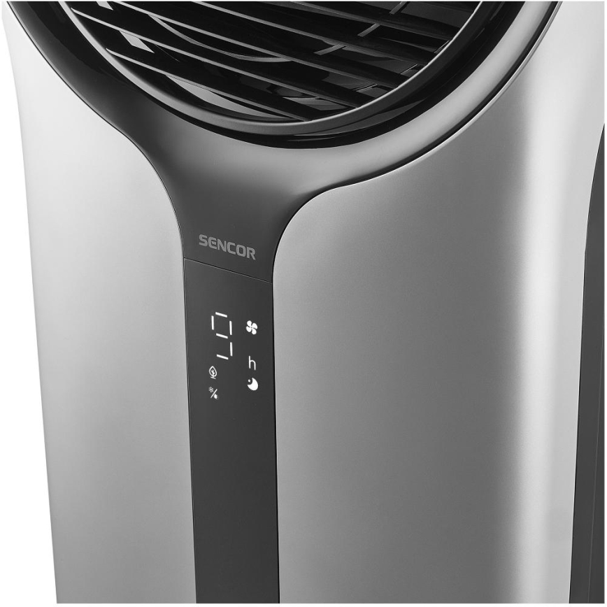 Sencor - Enfriador de aire móvil 110W/230V plata/negro + control remoto