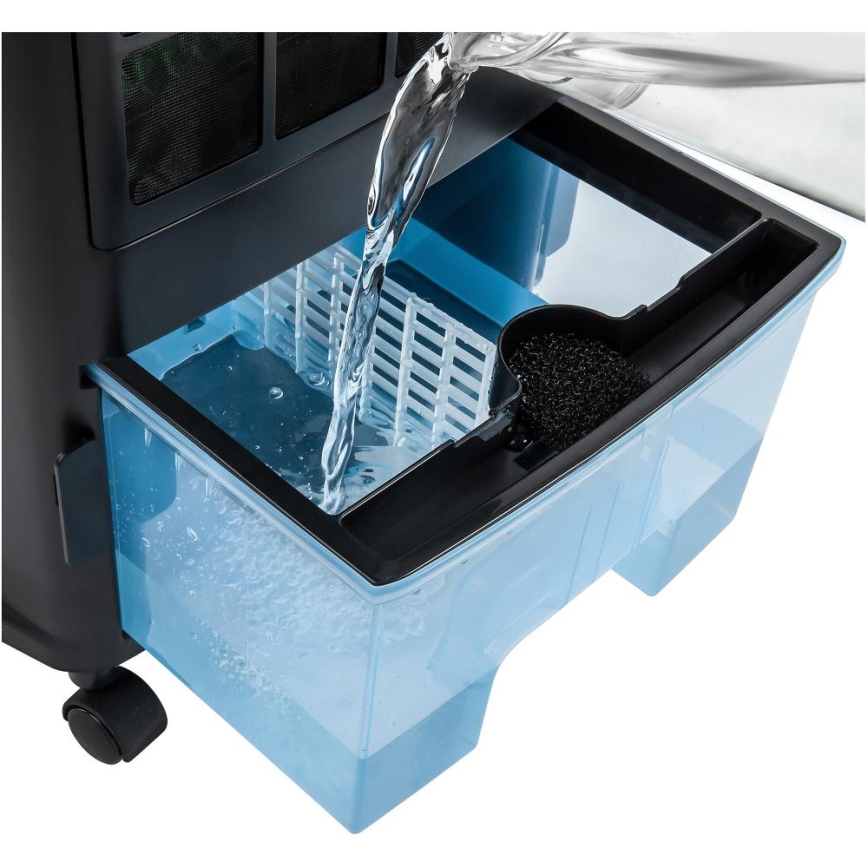 Sencor - Enfriador de aire móvil 110W/230V plata/negro + control remoto