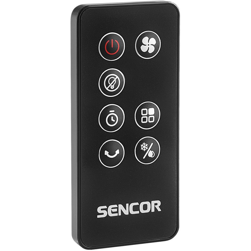 Sencor - Enfriador de aire móvil 110W/230V plata/negro + control remoto