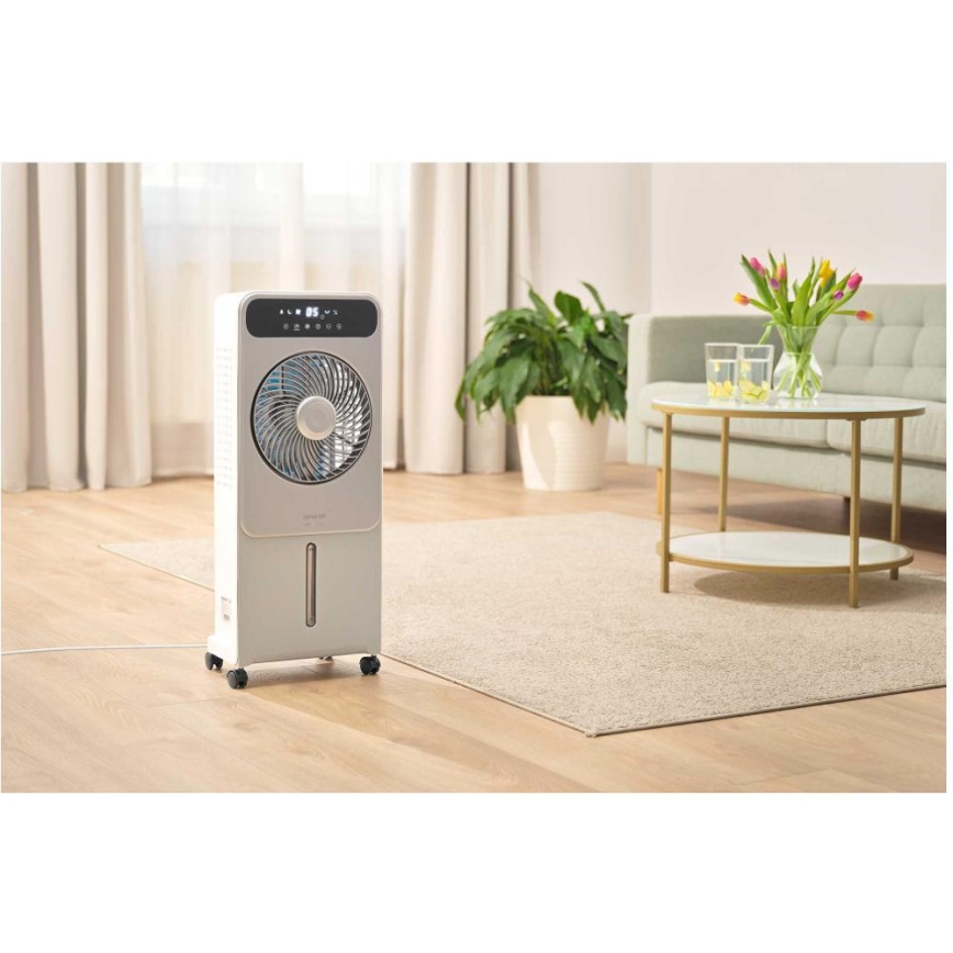 Sencor - Enfriador de aire móvil 28W/230V gris + control remoto