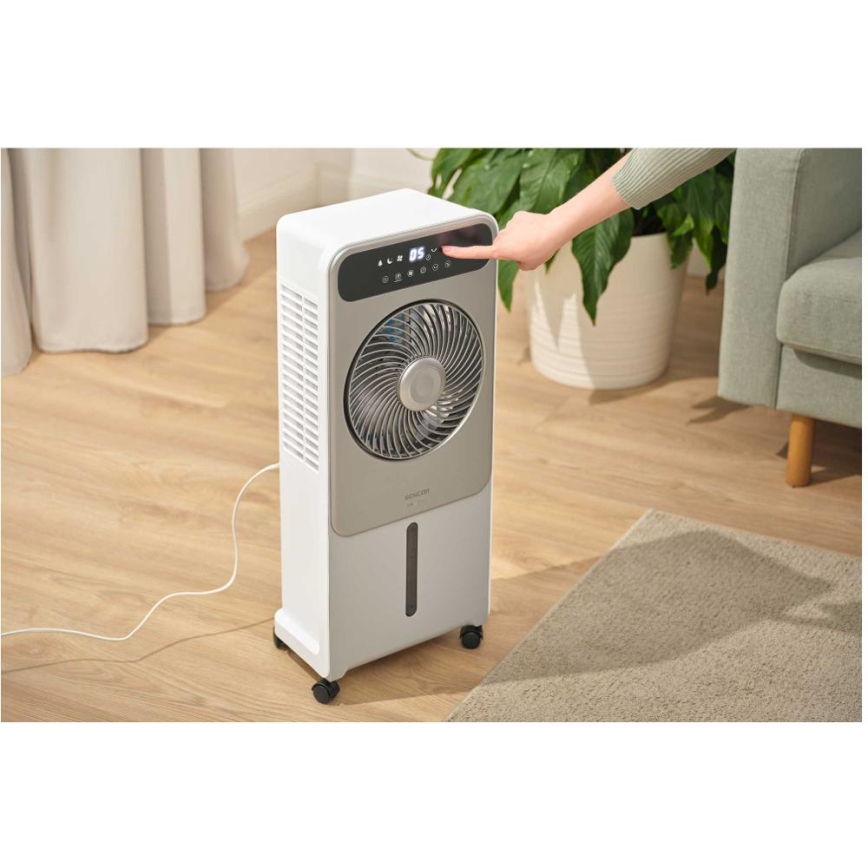 Sencor - Enfriador de aire móvil 28W/230V gris + control remoto