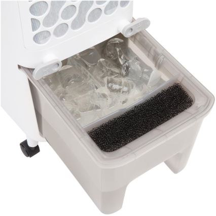 Sencor - Enfriador de aire portátil con pantalla LED 3en1 70W/230V blanco + control Remoto