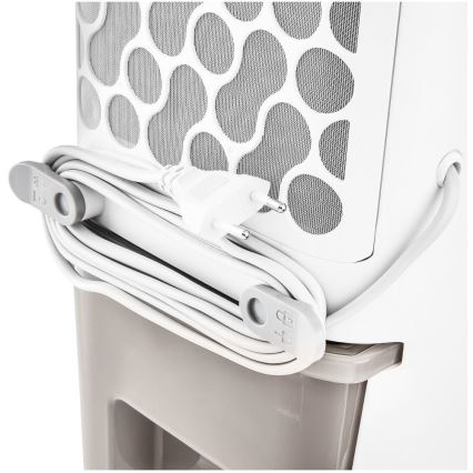 Sencor - Enfriador de aire portátil con pantalla LED 3en1 70W/230V blanco + control Remoto