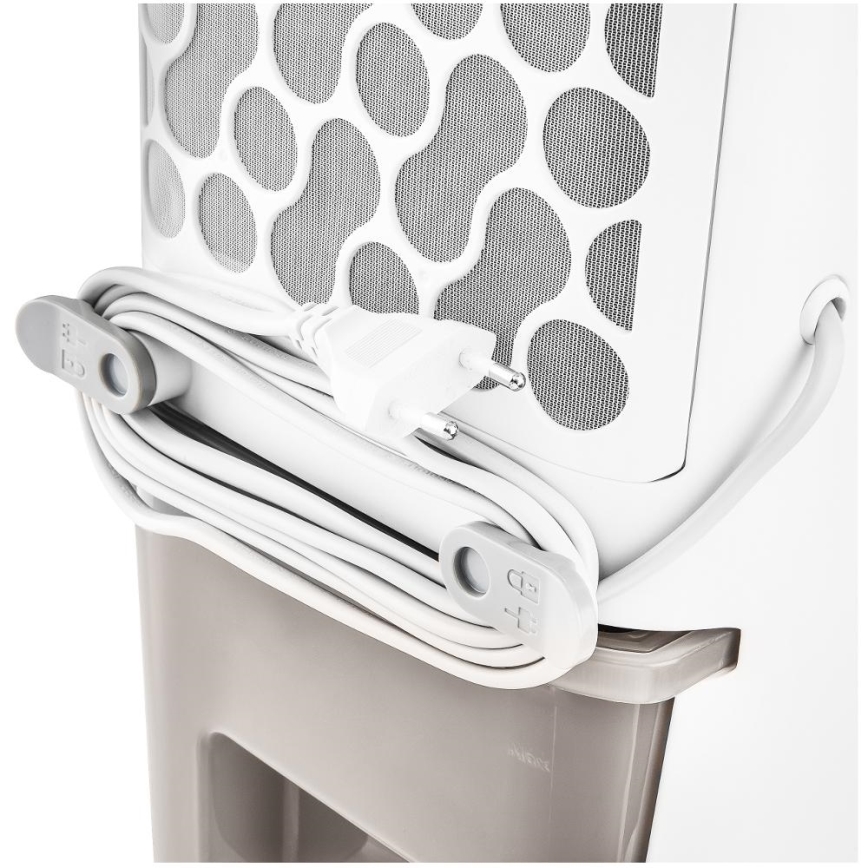Sencor - Enfriador de aire portátil con pantalla LED 3en1 70W/230V blanco + control Remoto