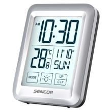 Sencor - Estación meteorológica con pantalla LCD y alarma 2xAAA