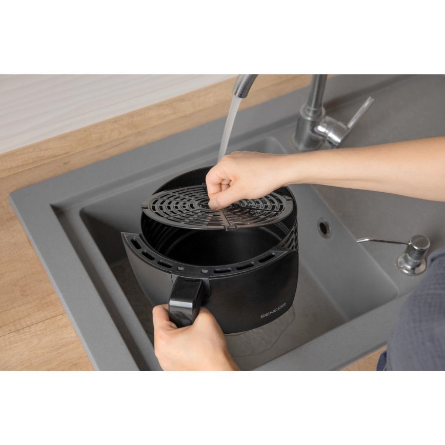 Sencor - Freidora de aire caliente 3,5 l 1300W/230V negro