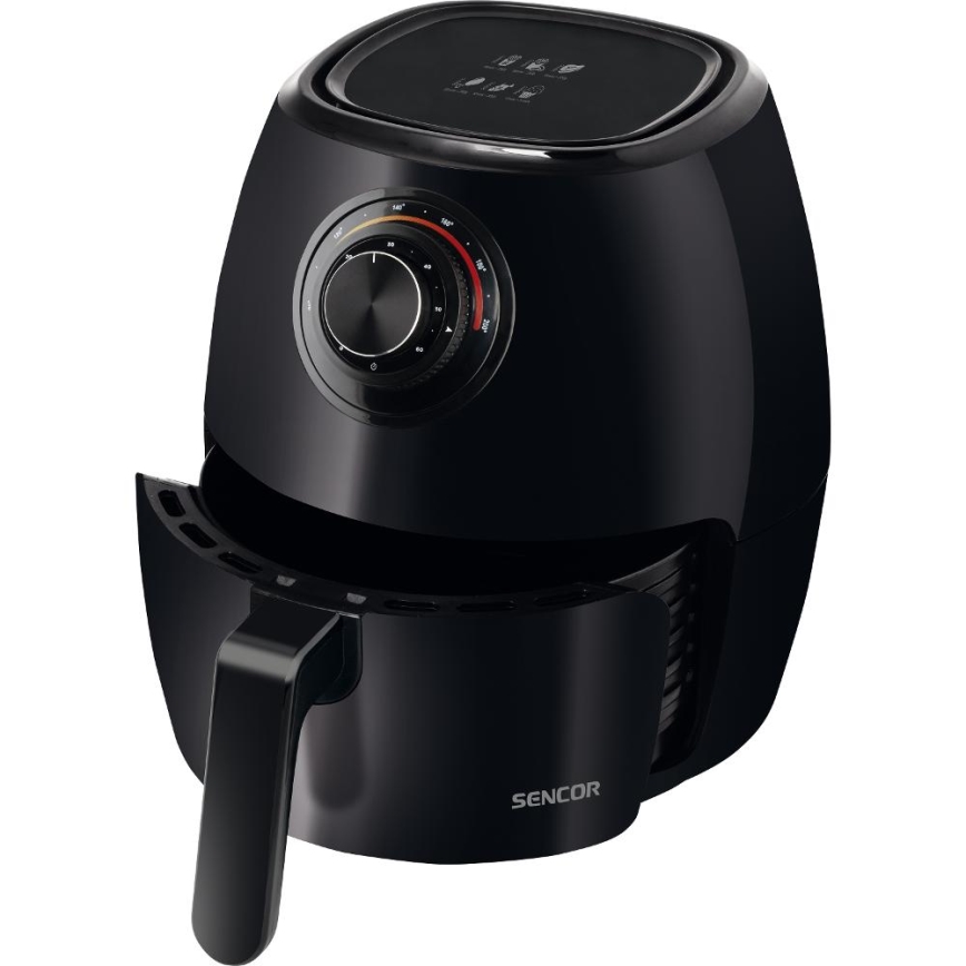Sencor - Freidora de aire caliente 3,5 l 1300W/230V negro