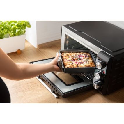 Sencor - Horno eléctrico 20 l 1650W/230V negro