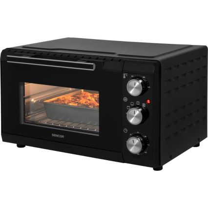 Sencor - Horno eléctrico 20 l 1650W/230V negro