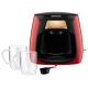 Sencor - Máquina de café con dos tazas 500W/230V rojo/negro