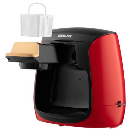 Sencor - Máquina de café con dos tazas 500W/230V rojo/negro