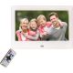 Sencor - Marco de fotos digital con altavoz 230V blanco + mando a distancia