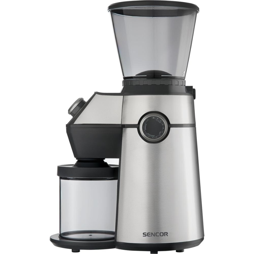 Sencor - Molinillo eléctrico de café en grano 350 g 150W/230V acero inoxidable