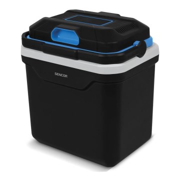 Sencor - Nevera portátil para coche 24 l 60W/12V/230V negro